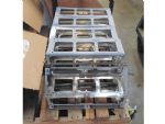 Control panel mounting plates in stainless steel.