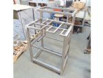 Cabinet frame for manufacturing equipment.