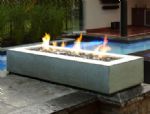 (Shown Above) Linear Fire Pan in custom planter box