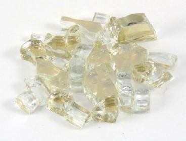 Clear Gold Fire Glass