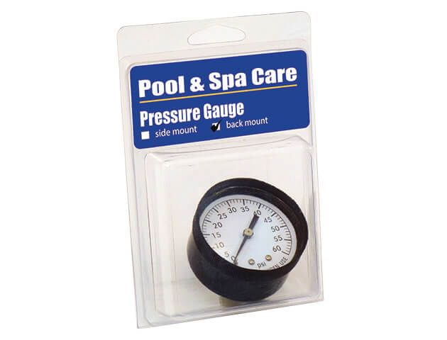 (Shown Above) Pressure Gauge - Back Mount - Clamshell