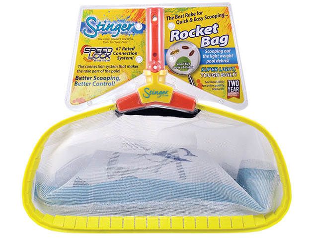 (Shown Above) Stinger Leaf Rake / Net - In packaging