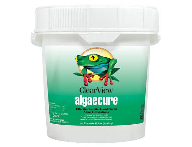 (Shown Above) 10 lb pail, ClearView Algaecure