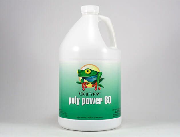 (Shown Above) 1 gallon bottle, ClearView Poly Power 60