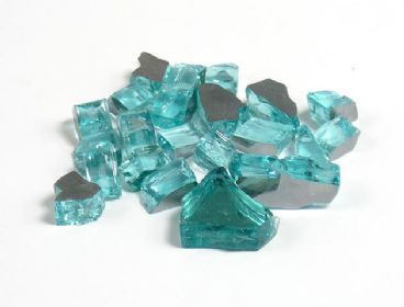 Aqua Blue Fire Glass