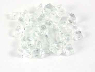 Clear Cascade Fire Glass