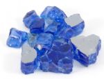 (Shown Above) Half Inch Crystals, Cobalt Blue Fire Glass