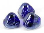 (Shown Above) Diamond Cut, Cobalt Blue Fire Glass